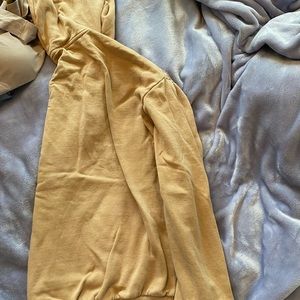 Yellow over sized hoodie